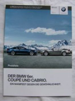 BMW 630i-650i-635d Coupè E63 Cabrio E64 Januar 2010