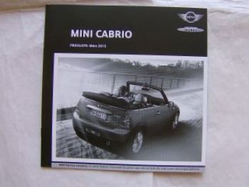 Mini Cabrio R57 März 2013 NEU