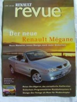 revue 1/1999 Mègane Cabriolet, Clio Si, Clio 16V,Twingo