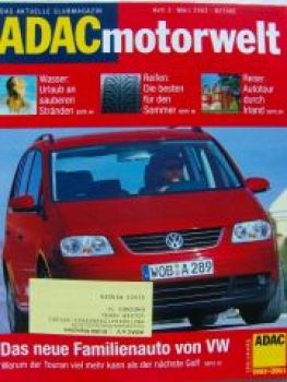 ADAC motorwelt 3/2003 VW Touran 1.9TDi,E-Klasse T-Modell,