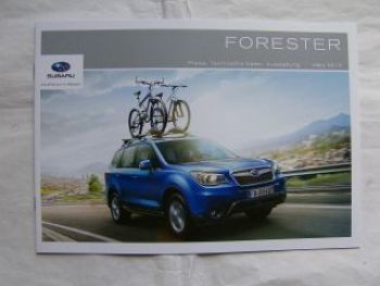 Subaru Forester Preisliste März 2013 NEU