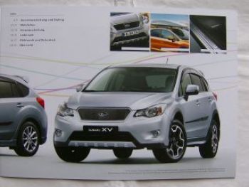 Subaru XV/Impreza Zubehör Prospekt 2013 NEU