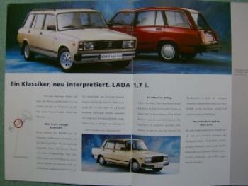 Lada Modelle Prospekt Samara Niva 8/1996 NEU
