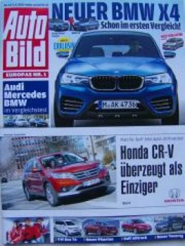 Auto Bild 14/2013 Honda CR-V,X4 F26,Range Rover Evoque