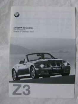 BMW Z3 roadster 1.8 1.9 2.8 +M Oktober 1997