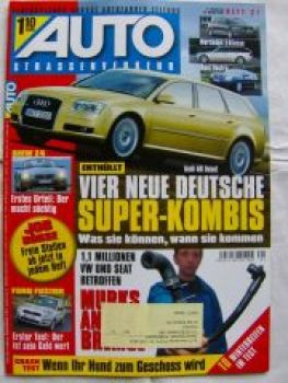 Auto Straßenverkehr 21/2002 Ford Fusion,BMW Z4 E85,Opel GT,