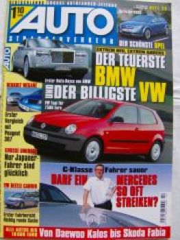 Auto Straßenverkehr 22/2002 Mègane vs. Peugeot 307,VW Beetle Cab