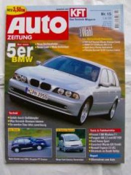 Auto Zeitung 15/2000 BMW 5er E39 Facelift,PT Cruiser,Ford Galaxy