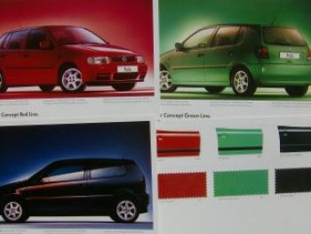 VW Polo Colour Concept Typ 6N Mappe Mai 1996 NEU
