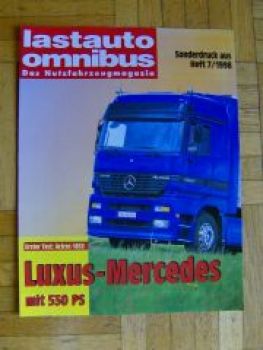 lastauto omnibus 7/1998 Mercedes Benz Actros 1853 Test