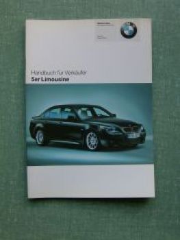 BMW Handbuch für Verkäufer 5er Limousine E60 3/2005