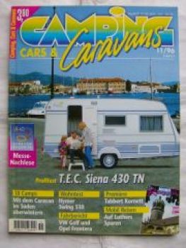 camping cars & caravans 11/1996 T.E.C. Siena 430 TN,Hymer Swing