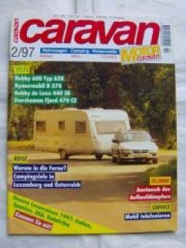 caravan 2/1997 Hobby 600 Typ 650,Hymermobil B 574,Hobby de Luxe