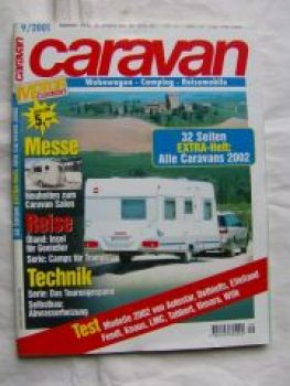 caravan 9/2001 Knaus Südwind 550 TK,Vimara 450 TF,Wilk,Weinsberg