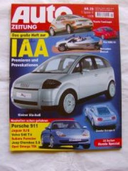 Auto Zeitung 20/1997 Kia KMS III,Toyota FunCoupè,Zender Escape 6