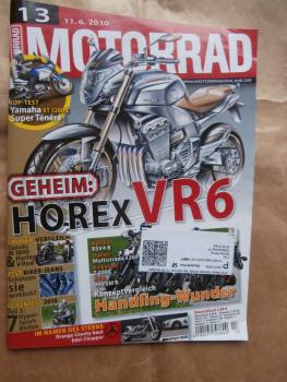 Motorrad 13/2010 Horex V6,Yamaha XT 1200Z Super Ténéré,KTM 350 SX-F,Harley Davidson V-Rod Muscle vs. Suzuki M 1800R,