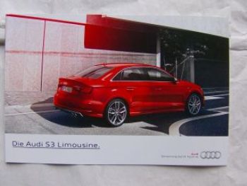 Audi A3 Limousine +S3 Limousine März 2013 NEU