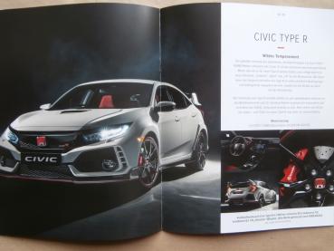 Honda Automobile Prospekt Jazz Civic +Type R HR-V CR-V +Preisliste Mai 2017