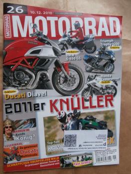 Motorrad 26/2010 Ducati Diavel,Kawasaki Z 1000SX,KTM 1190 RC8 R,Victory Cross Country vs. Harley-Davidson Street Glide,