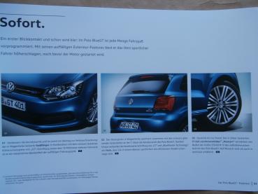 VW Polo (6C) BlueGT Prospekt Mai 2016 +Preisliste NEU