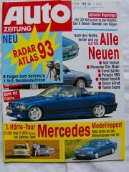 Auto Zeitung 13/1993 Mitsubishi L200, Opel Corsa B Joy 1.4Si,