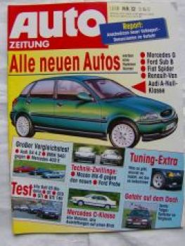 Auto Zeitung 12/1993 Mazda MX-6 vs. Ford Probe,C-Klasse W202,