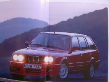 BMW 3er Touring Prospekt September 1990 Rarität