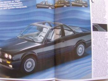 BMW 316i-325iX Baur Topcabriolet Coupè Februar 1988 NEU