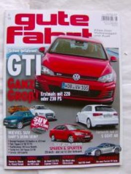 gute fahrt 6/2013 VW Golf GTI VII,Audi S3, Jetta Hybrid,Audi RS6