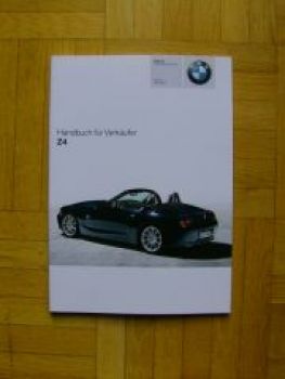 BMW Handbuch für Verkäufer Z4 E85 Roadster 4/2007 Rarität