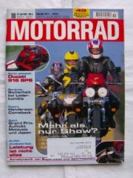 Motorrad 10/1997 Ducati 916 SPS, BMW K 1200RS,Yamaha VZF 1000