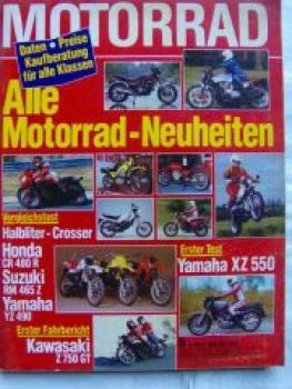 Motorrad 5/1982 Honda CR 480R,Suzuki RM 465 Z,Yamaha YZ 490