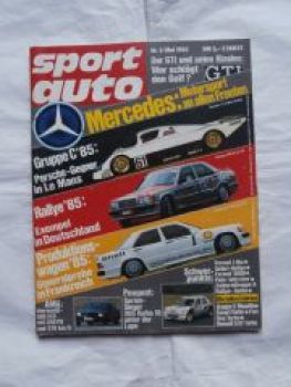 sport auto 5/1985 AMG 500SEC C126,Peugeot 205 Turbo 16,