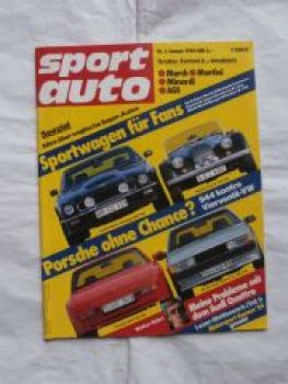 sport auto 1/1984 Aston Martin Vantage, Morgan Plus 8,Porsche 94