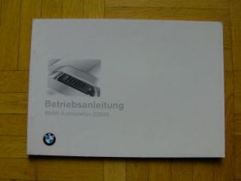 BMW Autotelefon (GSM) Betriebsanleitung 11/1996