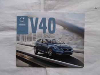 Volvo V40 Prospekt +Zubehör 5/2013 NEU