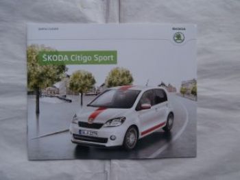 Skoda Citigo Sport Prospekt Mai 2013 NEU Rarität