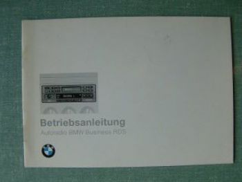 BMW Autoradio Business RDS Anleitung 3/1994