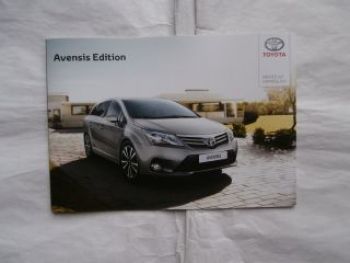Toyota Avensis Edition Prospekt April 2013 NEU