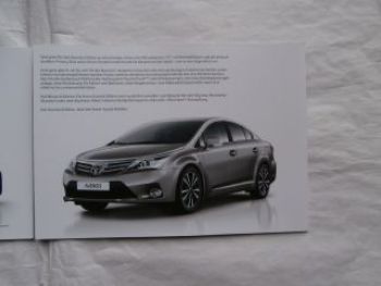 Toyota Avensis Edition Prospekt April 2013 NEU