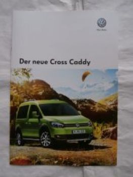 VW Cross Caddy März 2013 Prospekt NEU
