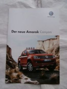 VW Amarok Canyon Juli 2013 Prospekt Rarität