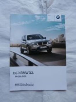 X3 xDrive 20i,28i,35i, sDrive18d,xDrive20d,30d,35d F25 8/2013