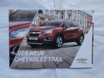Chevrolet TRAX Prospekt April 2013 NEU +Preisliste