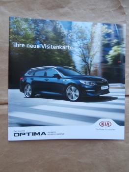 Kia Optima Business +Supreme Sonderprospekt 2016 NEU