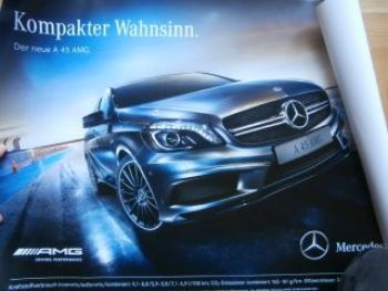 Mercedes Benz AMG A45 W176 Poster NEU Rarität Großformat