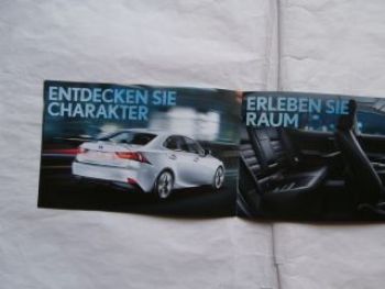 Lexus IS 300h Prospektflyer Juli 2013 NEU Rarität