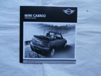 Mini Cabrio R57 One +Cooper +S +D +SD +JCW Juli 2013 NEU