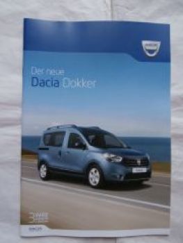 Dacia Dokker Prospekt Mai 2013 NEU