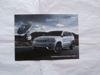 Jeep Grand Cherokee Preisliste und Spezifikationen 6/2013